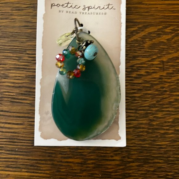 Poetic Spirit Pendant Polished Natural Stone From Hobby Lobby - Picture 2 of 3